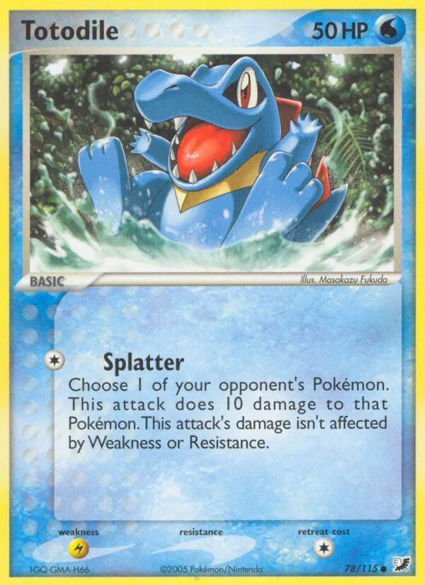 Totodile — EX Forças Ocultas 78