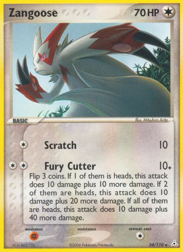 Zangoose — Holon Phantoms 34