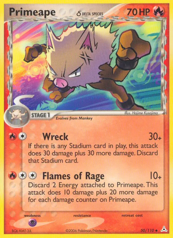 Primeape δ — Holon Phantoms 50