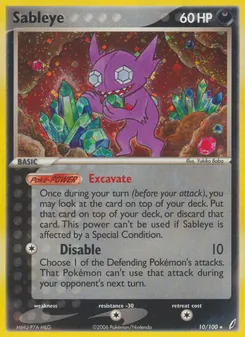 Sableye — Crystal Guardians 10