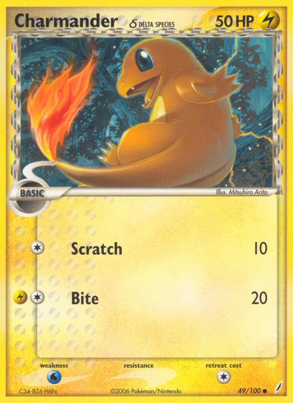 Charmander δ — Crystal Guardians 49