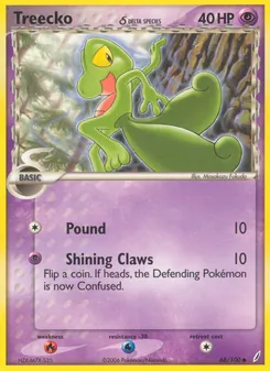 Treecko δ — Crystal Guardians 68