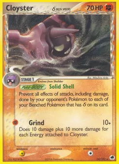Cloyster δ — Dragon Frontiers 14