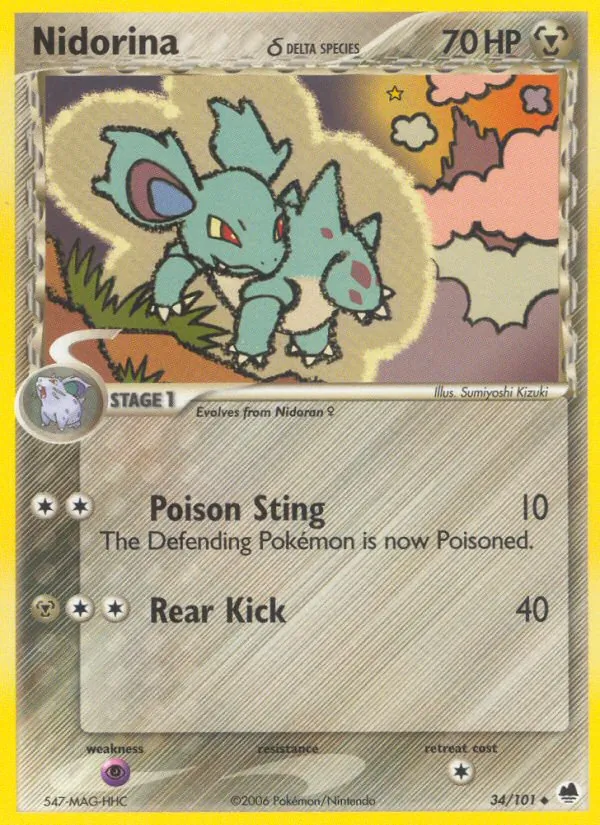 Nidorina δ — Dragon Frontiers 34