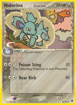 Nidorina δ — Dragon Frontiers 34