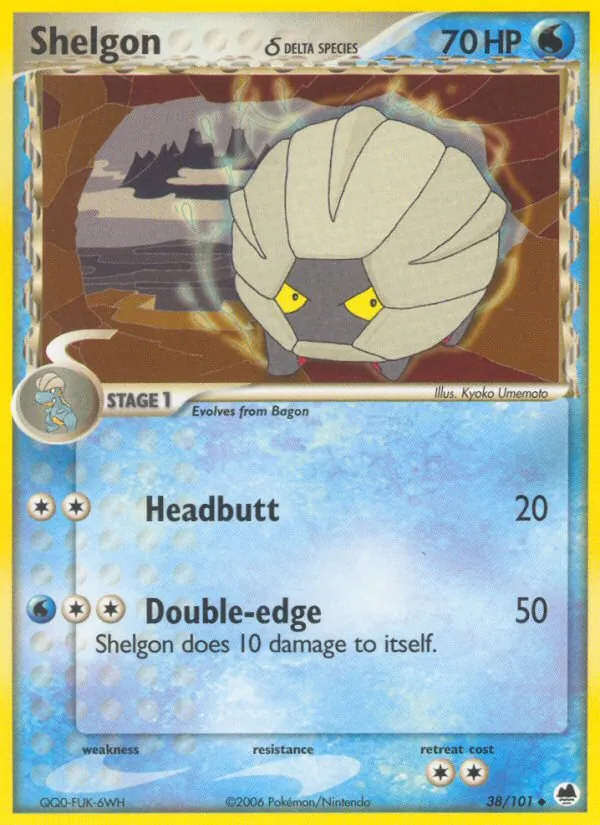 Shelgon δ — Dragon Frontiers 38