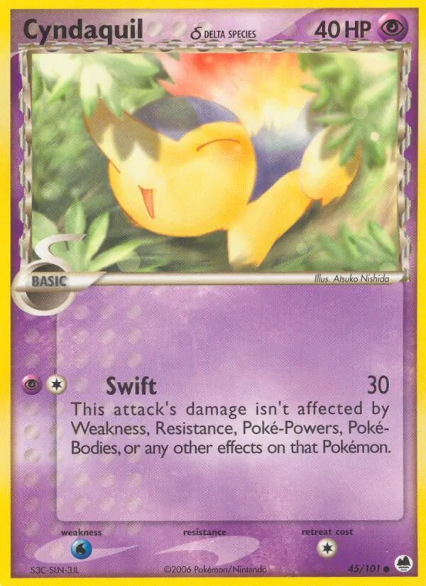 Cyndaquil δ — Dragon Frontiers 45
