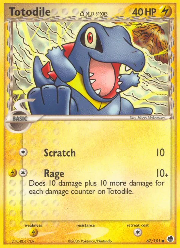 Totodile δ — Dragon Frontiers 67