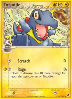 Totodile δ — Dragon Frontiers 67