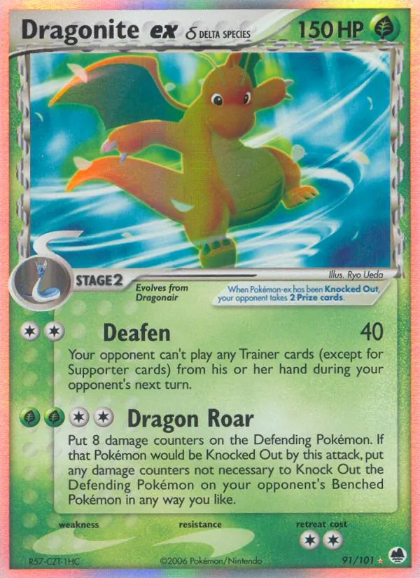 Dragonite ex δ — Dragon Frontiers 91