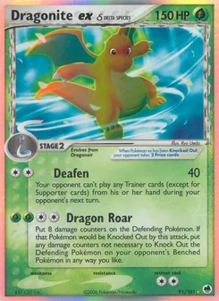 Dragonite ex δ — Dragon Frontiers 91