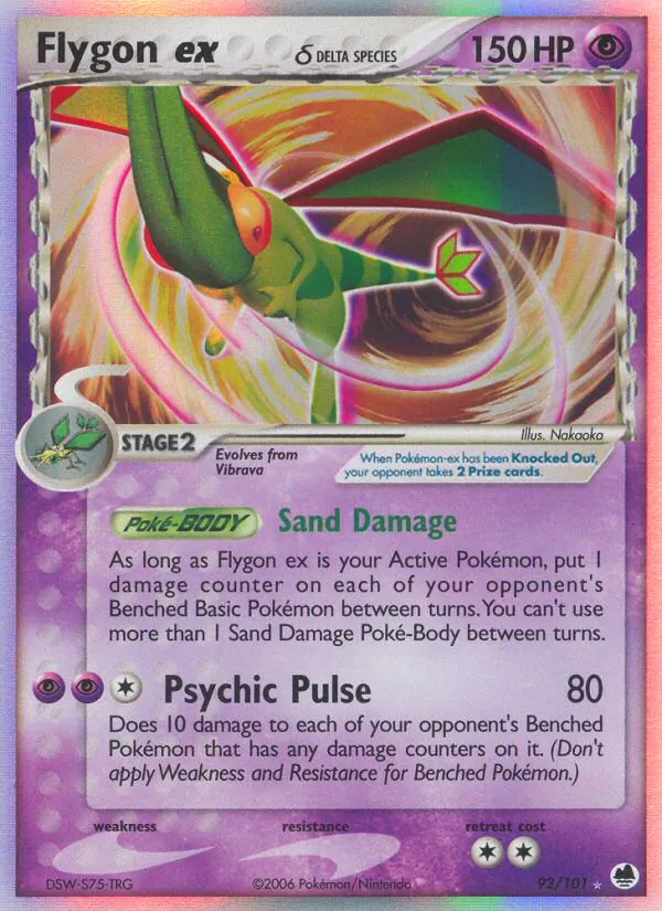 Flygon ex δ — Dragon Frontiers 92