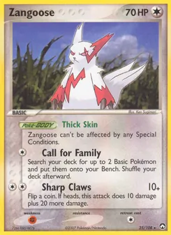 Zangoose — Power Keepers 25