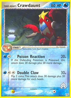 Team Aqua's Crawdaunt — Team Magma vs Team Aqua 14