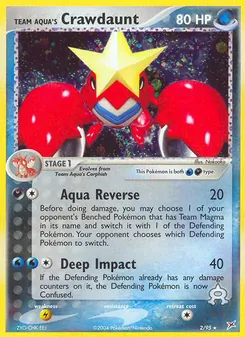 Team Aqua's Crawdaunt — Team Magma vs Team Aqua 2