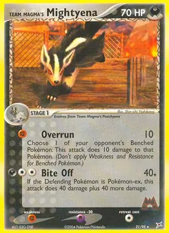 Team Magma's Mightyena — Team Magma vs Team Aqua 21