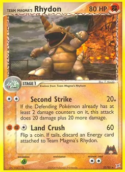 Team Magma's Rhydon — Team Magma vs Team Aqua 22