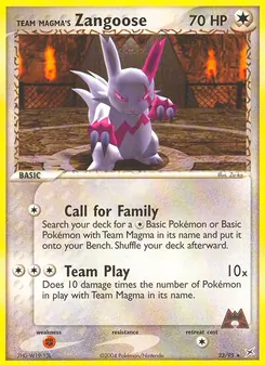Team Magma's Zangoose — Team Magma vs Team Aqua 23