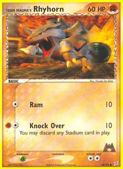 Team Magma's Rhyhorn — Team Magma vs Team Aqua 68