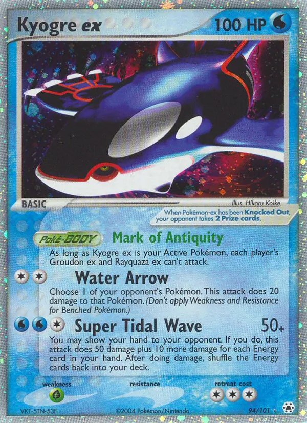 Kyogre ex — Hidden Legends 94
