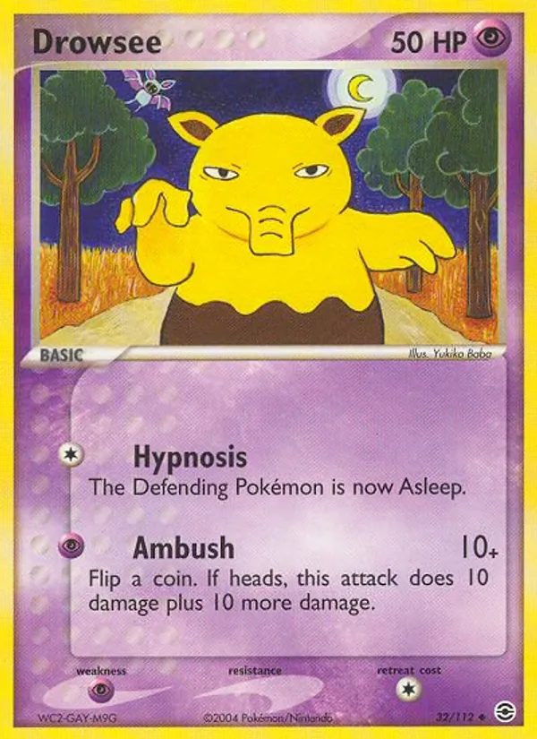 Drowzee — FireRed & LeafGreen 32