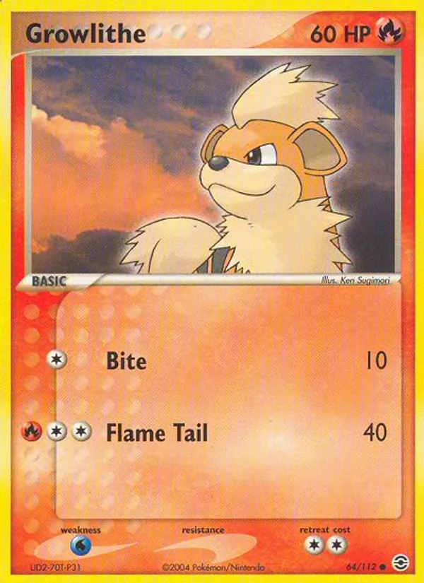 Growlithe — FireRed & LeafGreen 64