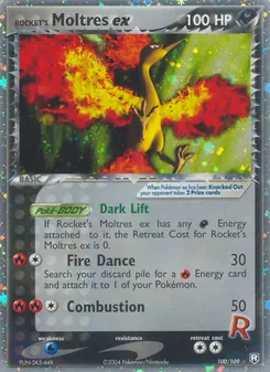 Rocket's Moltres ex — EX O Retorno da Equipe Rocket  100