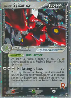 Rocket's Scizor ex — EX O Retorno da Equipe Rocket  101