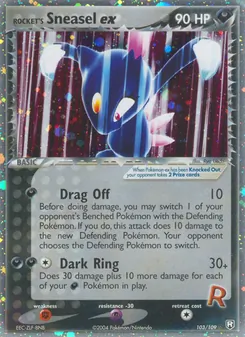 Rocket's Sneasel ex — EX O Retorno da Equipe Rocket  103