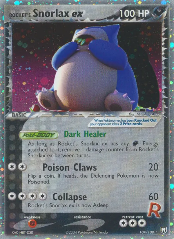 Rocket's Snorlax ex — EX O Retorno da Equipe Rocket  104