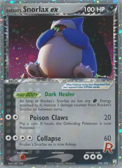 Rocket's Snorlax ex — EX O Retorno da Equipe Rocket  104