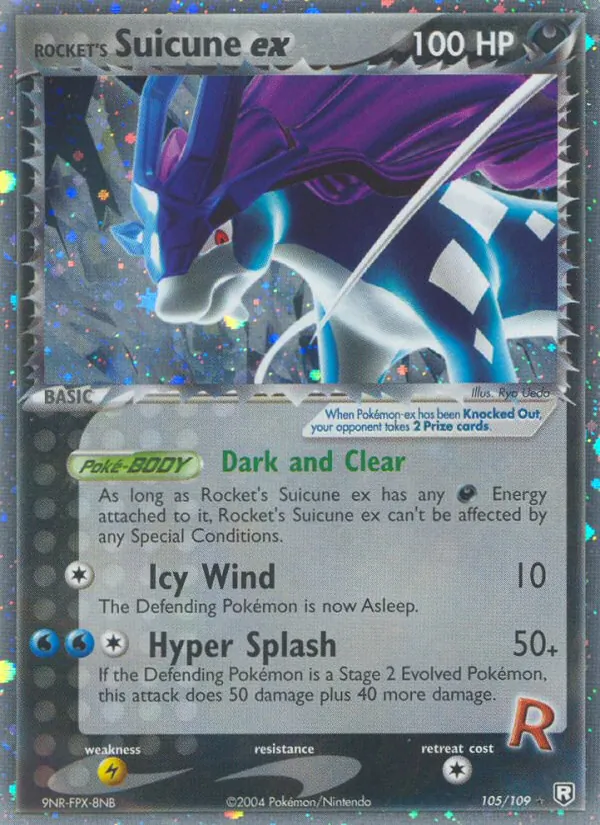 Rocket's Suicune ex — EX O Retorno da Equipe Rocket  105