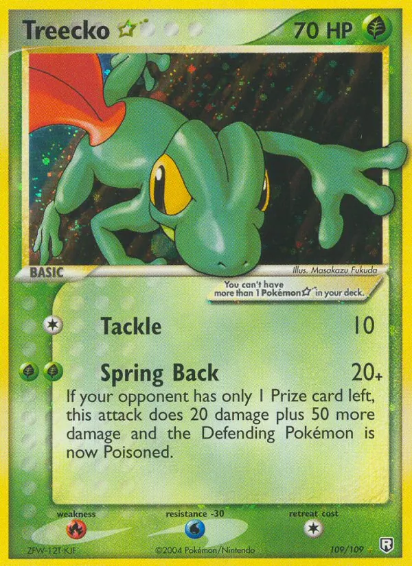 Treecko ☆ — EX O Retorno da Equipe Rocket  109