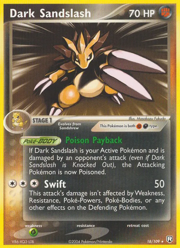 Dark Sandslash — EX O Retorno da Equipe Rocket  18