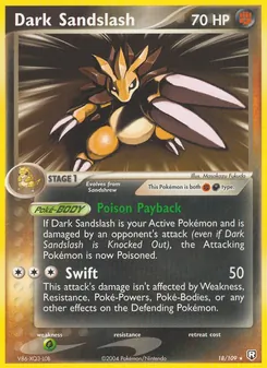 Dark Sandslash — EX O Retorno da Equipe Rocket  18
