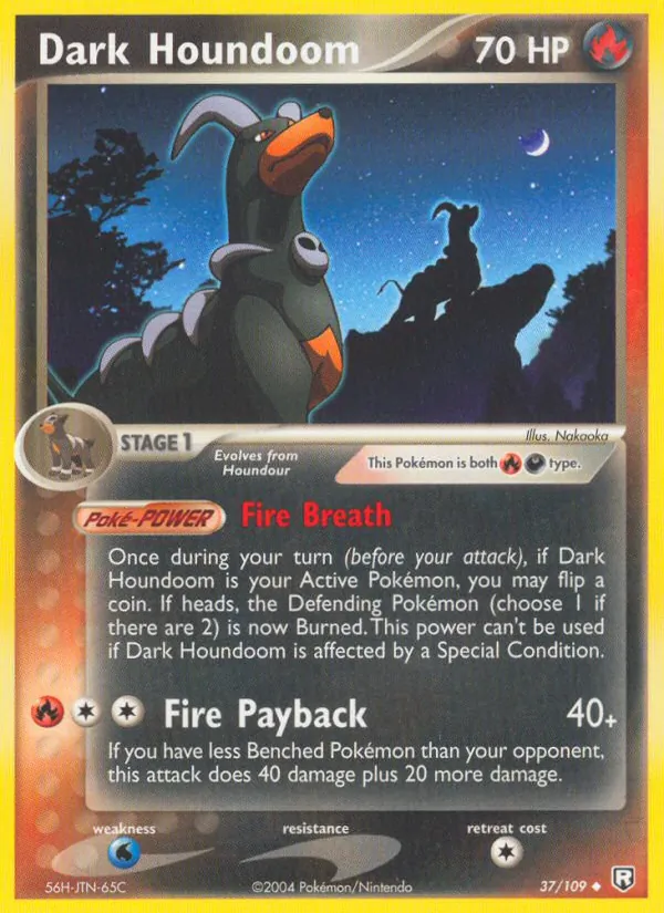 Dark Houndoom — EX O Retorno da Equipe Rocket  37