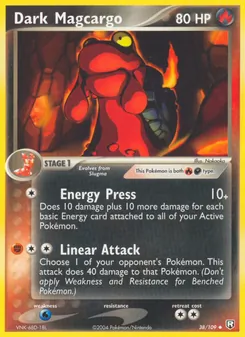 Dark Magcargo — EX O Retorno da Equipe Rocket  38