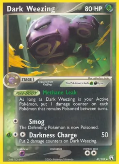 Dark Weezing — EX O Retorno da Equipe Rocket  42