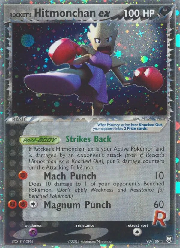 Rocket's Hitmonchan ex — EX O Retorno da Equipe Rocket  98