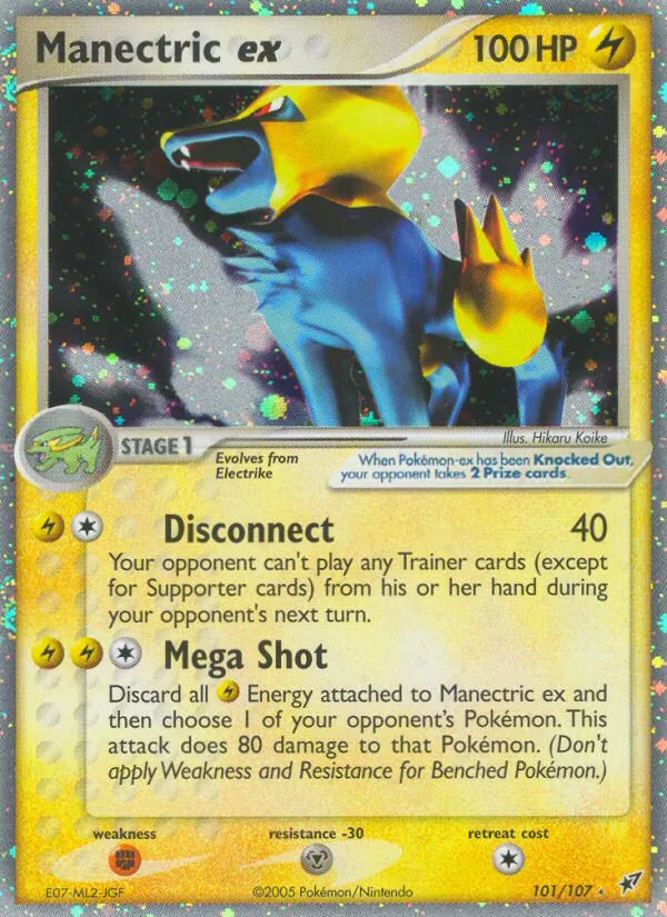 Manectric ex — EX Deoxys 101