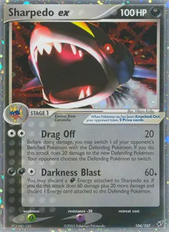 Sharpedo ex — EX Deoxys 104