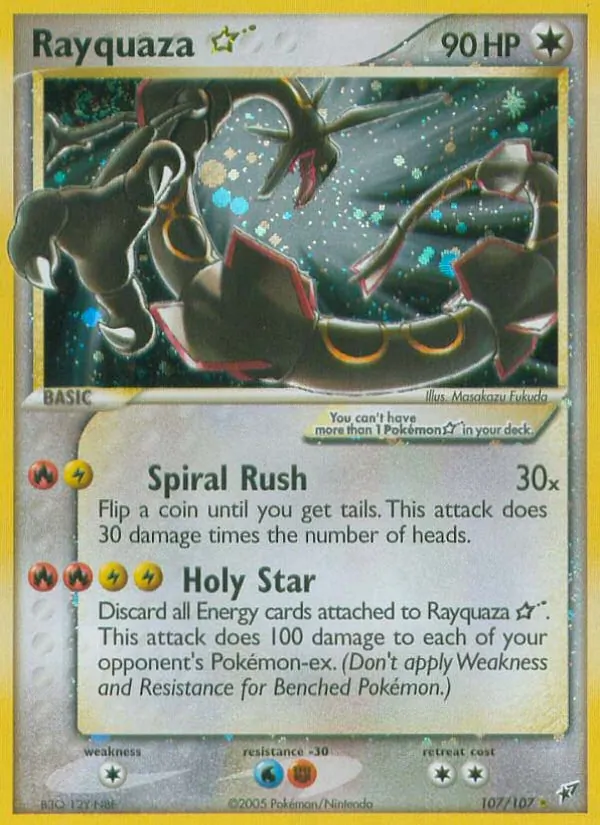 Rayquaza ☆ — EX Deoxys 107