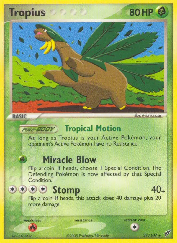 Tropius — EX Deoxys 27