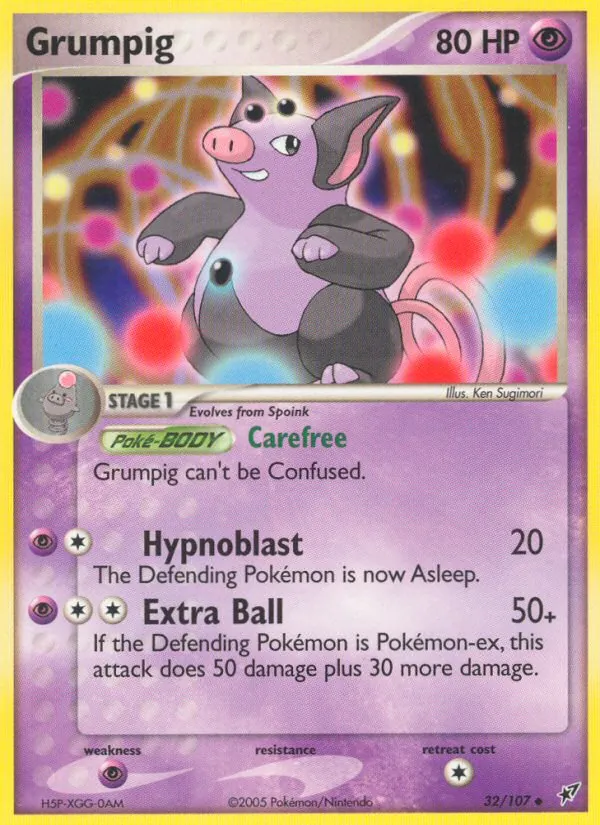 Grumpig — EX Deoxys 32