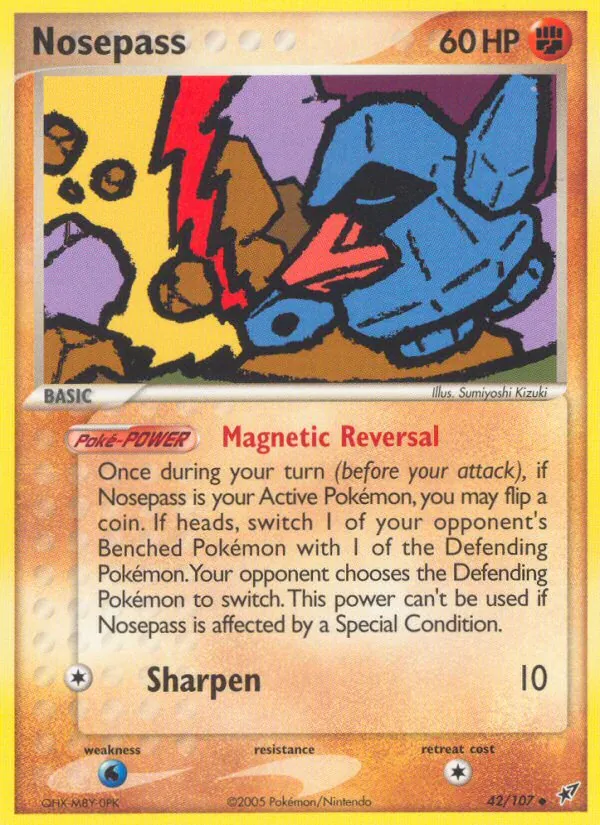 Nosepass — EX Deoxys 42