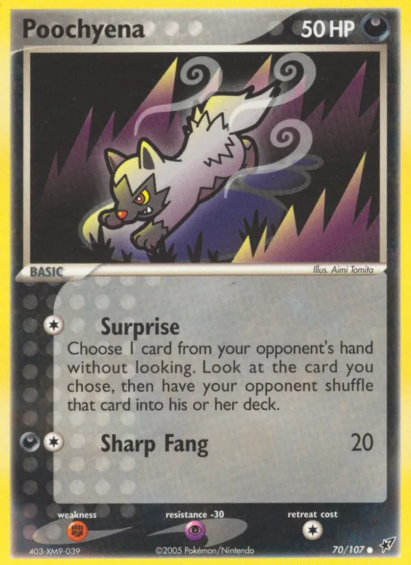 Poochyena — EX Deoxys 70