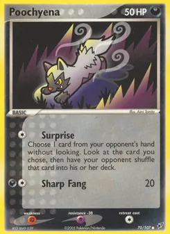 Poochyena — EX Deoxys 70
