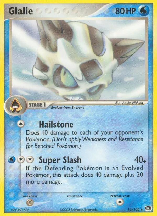 Glalie — EX Esmeralda 13