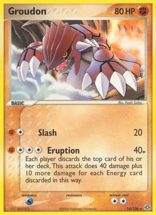 Groudon — EX Esmeralda 14