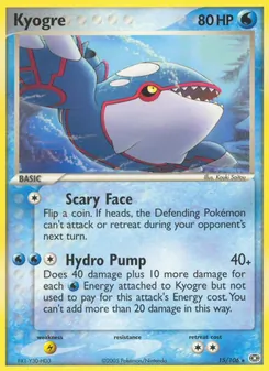 Kyogre — EX Esmeralda 15
